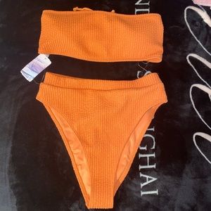 Cute orange bikini